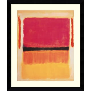 Huge Selection Mark Rothko 'Untitled (Violet, Black, Orange, Yellow on White and Red), 1949' Framed Art Print 33 x 38-inch