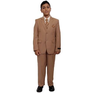 Tazio Boy's Camel 5-piece Suit Set