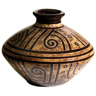 Buy Cheap Angular Petryglyph Inspired Decorative Vase (Nicaragua)