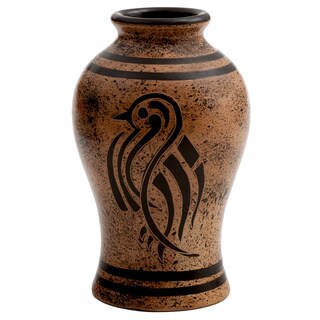 Low Price Handmade Hawk in Silhouette Decorative Vase (Nicaragua)