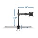 Mount-It! Articulating Single Arm 27-inch Computer Monitor Desk Mount