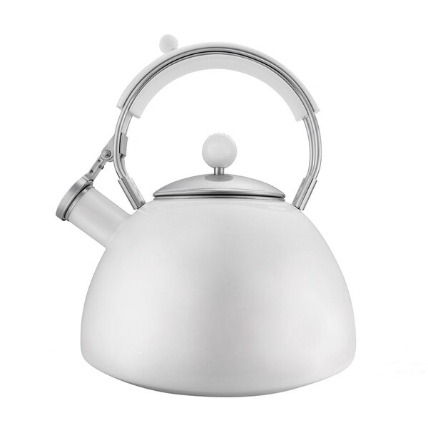 Copco Journey White Enamel 2.5quart Tea Kettle 16375965 Overstock