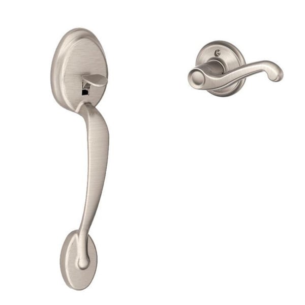 Schlage 'Plymouth' Satin Nickel Front Door Handleset