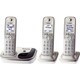 Panasonic KX-TGD213N DECT 6.0 Cordless Phone - Silver