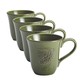 BonJour Dinnerware Sierra Pine 4-piece Forest Stoneware Mug Set