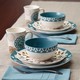 Rachael Ray Dinnerware Pendulum 16-piece Print Stoneware Dinnerware Set