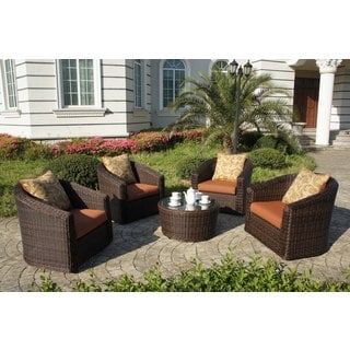 Andersen & Stokke's Premium Wicker Capri 5-piece Chat Set