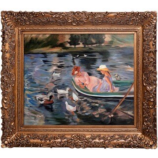 Mary Cassatt 'Summertime' Hand-painted Framed Canvas Art