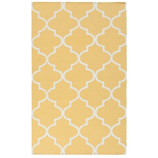 Sale Price Artistic Weavers Hand-woven Reese Trellis Reversible Flatweave Wool Area Rug (9' x 12')