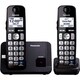 Panasonic KX-TGE212B DECT 6.0 1.90 GHz Cordless Phone - Black