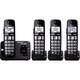 Panasonic KX-TGE234B DECT 6.0 1.90 GHz Cordless Phone - Black