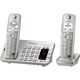 Panasonic KX-TGE272S DECT 6.0 1.90 GHz Cordless Phone - Silver