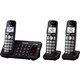 Panasonic KX-TGE243B DECT 6.0 1.90 GHz Cordless Phone - Black