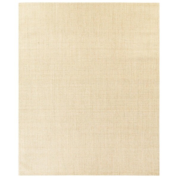 Handmade Abstract Pattern Natural/ Grey Sisal Area Rug (8'x10