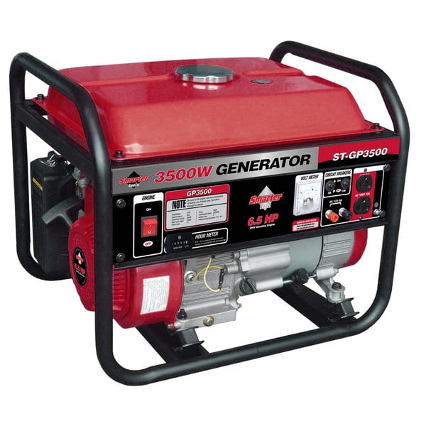 Smarter Tools 3500 Watt Portable Gas Generator - 16380303 - Overstock ...