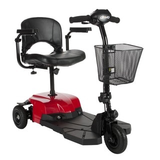 Red Bobcat X3 3-wheel Compact Transportable Scooter