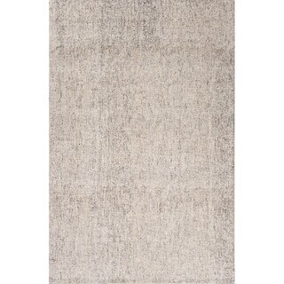 Hot Deal Hand Tufted Abstract Pattern Ivory/ Grey Wool Area Rug (9' x 12')