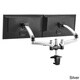 Mount-It! Dual Monitor Expandable Monitor Computer Desk Mount with Spring Arm Quick Release