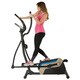 EXERPEUTIC 4000 Double Transmission Drive 18" Stride Elliptical with Magnetic Resistance and Heart Rate Control