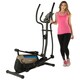 EXERPEUTIC 4000 Double Transmission Drive 18" Stride Elliptical with Magnetic Resistance and Heart Rate Control