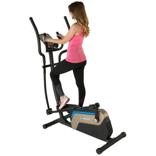 EXERPEUTIC 4000 Double Transmission Drive 18" Stride Elliptical with Magnetic Resistance and Heart Rate Control-Image