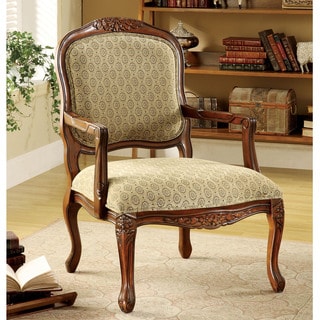 Special Offers Furniture of America Errington Antique Oak Accent Chair
