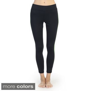 Hadari Women's Slim-leg Double Stripe Active Pants-Image