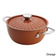 Rachael Ray Cucina Oven-To-Table Hard Enamel Nonstick 4-1/2-quart Covered Round Casserole