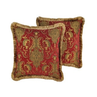 Low Price Sherry Kline China Art Red 20-inch Decorative Throw Pillows (Set of 2)