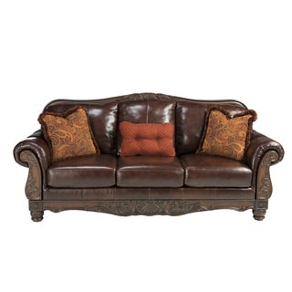 Low Price Signature Designs by Ashley North Shore Plus Coffee Brown Sofa