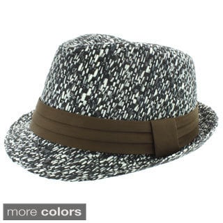 Faddism Men's Fashion Paper Straw Fedora Hat-Image