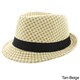 Faddism Men's Fashion Checkered Fedora Hat