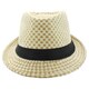 Faddism Men's Fashion Checkered Fedora Hat