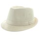 Faddism Men's Fashion Stripe Fedora Hat