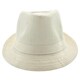 Faddism Men's Fashion Stripe Fedora Hat