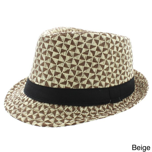 Faddism Men's Banded Fashion Fedora Hat