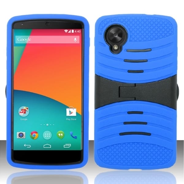 BasAcc With Stand Screen Protector PC Silicone Hybrid Case for Google Nexus 5