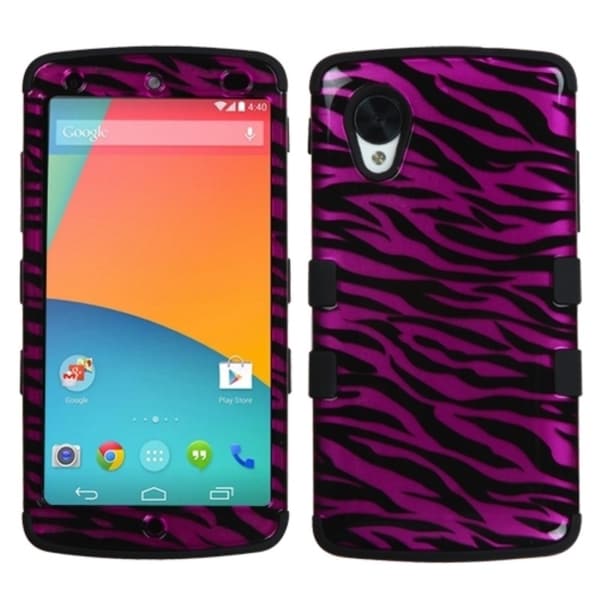BasAcc Pattern High Impact PC Silicone Dual Hybrid Case Cover for Google Nexus 5