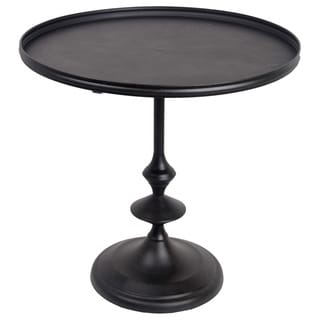 Metal Small Round Black Table