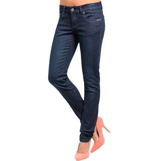 Feellib Junior's Slim Fit Skinny Embellished Pocket Denim Jeans-Image