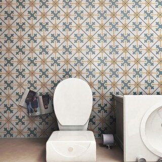 Buy  SomerTile 7.75x7.75-inch Renaissance Spectrum Ceramic Floor and Wall Tile (Case of 25)