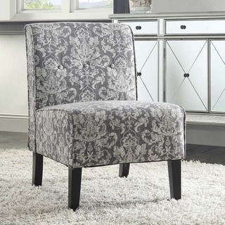 Buy Cheap Linon Coco Grey Damask Accent Chair