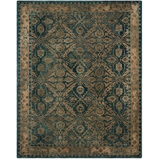 Save Price Safavieh Handmade Anatolia Navy/ Ivory Wool Rug (9' x 12')