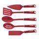 Cake Boss Nylon Tools and Gadgets 5-piece Red Kitchen Prep Tool Set