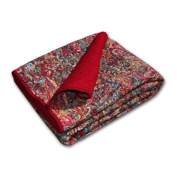 Persian Quilted Cotton Throw Overstock Shopping Great Deals on Throws