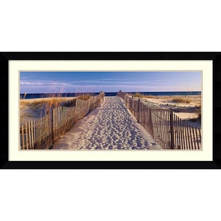 (>_<)  Joseph Sohm 'Pathway to the Beach' Framed Art Print 43 x 23-inch