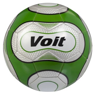 Voit Size 5 Reflect Soccer Ball Deflated - Silver and Green Graphic-Image