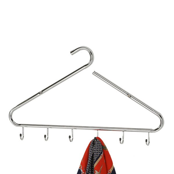 Chrome Finish 6-hook Wall Hanger
