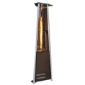 review detail Contemporary Triangle Design Portable Propane Patio Heater with Decorative Flame