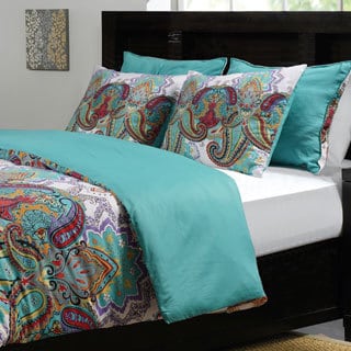 Now Sale Nirvana Button Closure Cotton 3-piece Duvet Cover Set